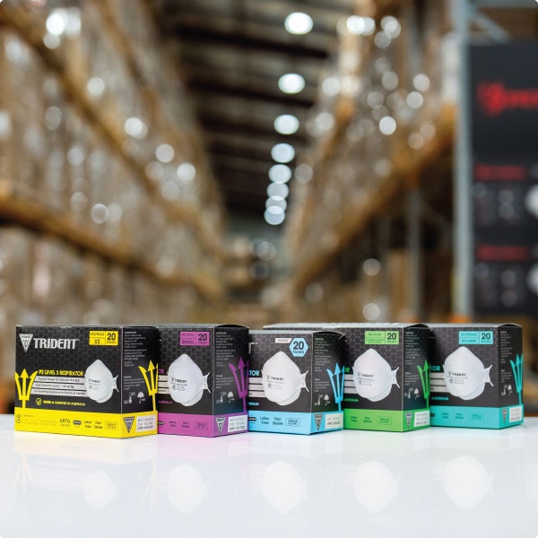 TRIDENT® Flat Fold P2 Level 3 Respirators